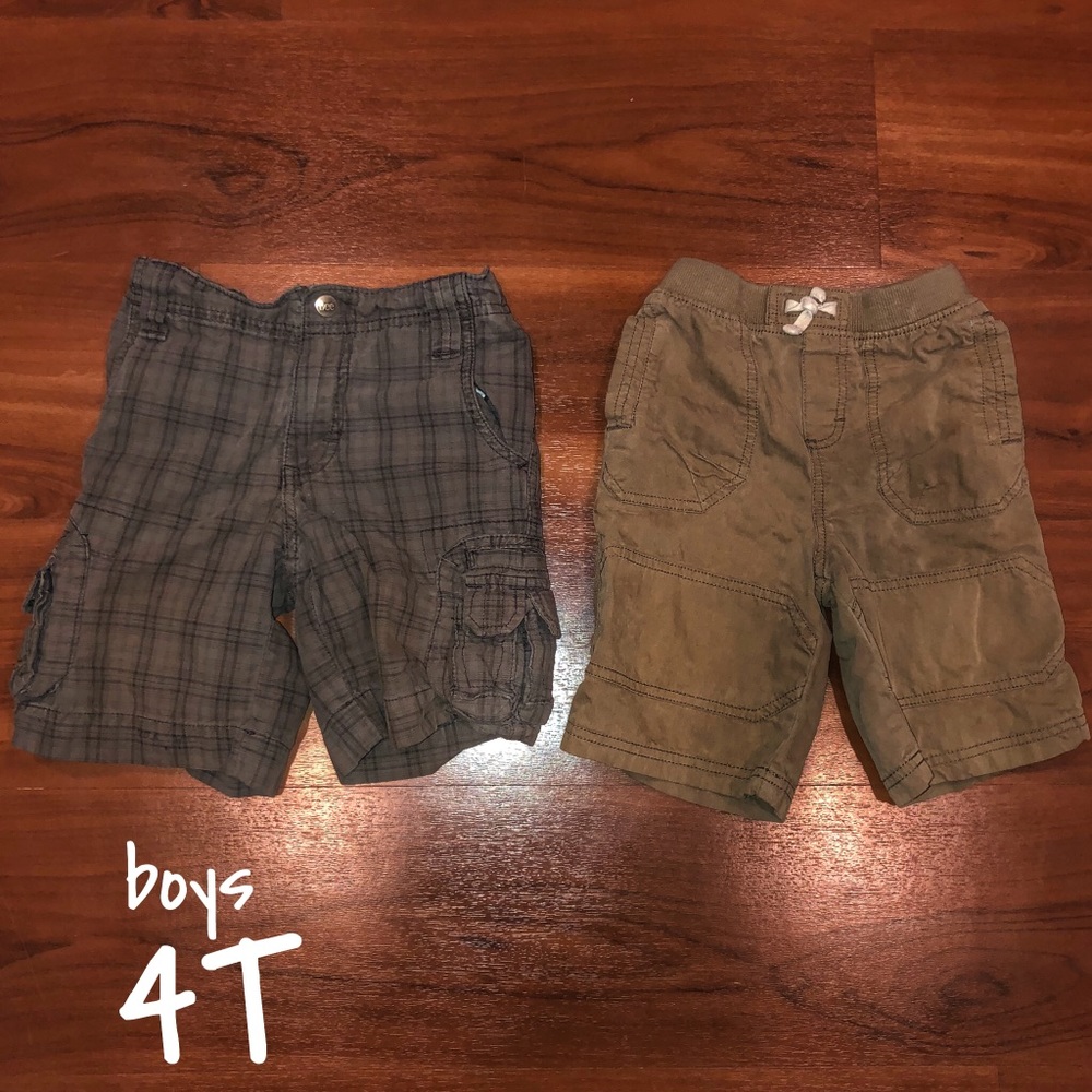 PAIR OF TWO 4T BOYS CARGO SHORTE